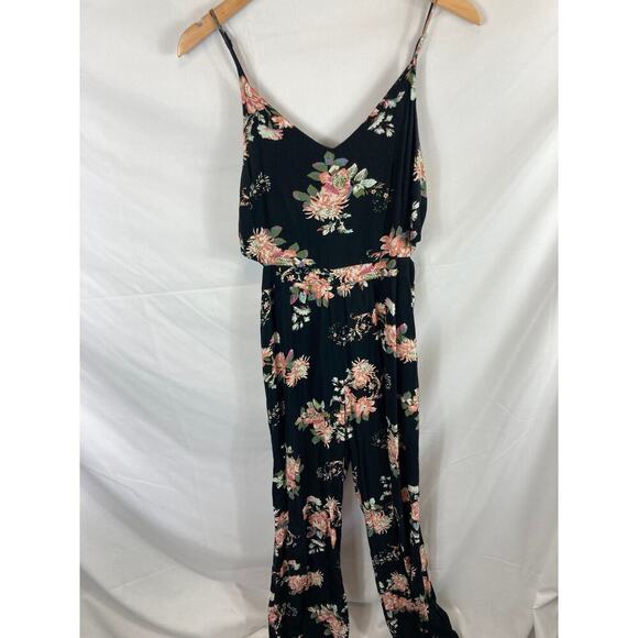 American Eagle Floral Print Jumpsuit Size Medium - Picture 1 of 6